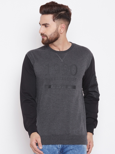 

Duke Men Grey Printed Sweatshirt