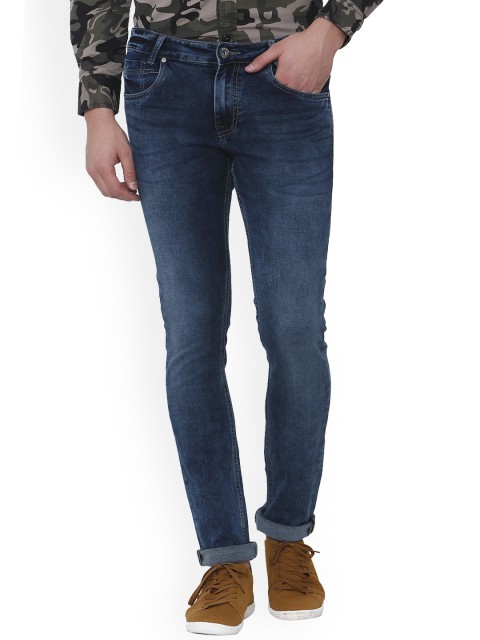 

Mufti Men Blue Slim Fit Mid-Rise Clean Look Stretchable Jeans