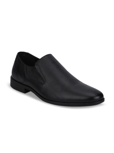 

Red Tape Men Black Leather Formal Slip-On Shoes