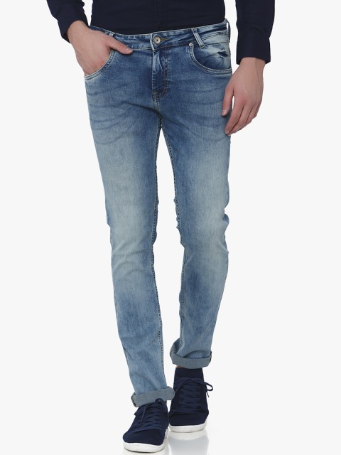 

Mufti Men Blue Slim Fit Mid-Rise Clean Look Stretchable Jeans