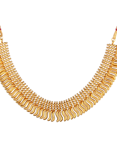 

Adwitiya Collection Women Gold-Plated Copper Antique Necklace