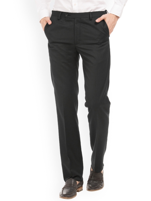 

Arrow Men Black Regular Fit Solid Formal Trousers