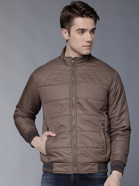 

LOCOMOTIVE Men Brown Solid Puffer Jacket
