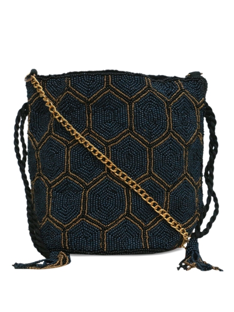 

Diwaah Women Blue Embellished Clutch
