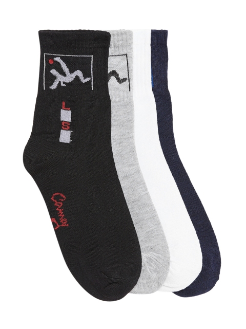 

Camey Men Multicoloured Pack of 4 Above Ankle-Length Socks, Multi