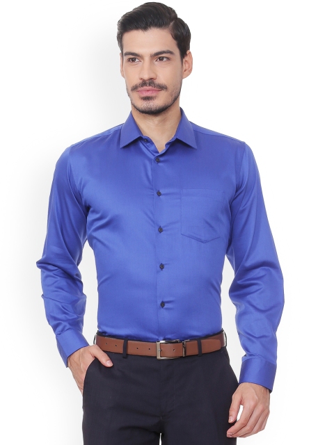 

Van Heusen Men Blue Regular Fit Solid Formal Shirt