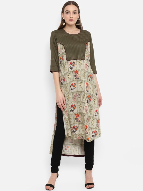 

Hapuka Women Grey Printed Kurti