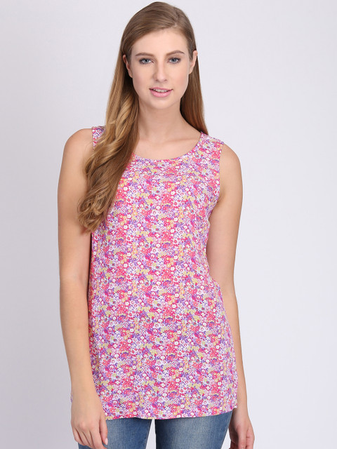 

Heather Hues Pink Printed Tunic