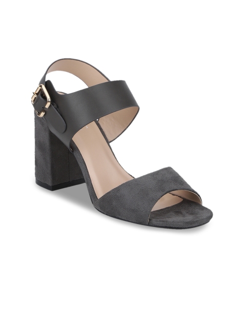 

Mode by Red Tape Women Charcoal Solid Sandals