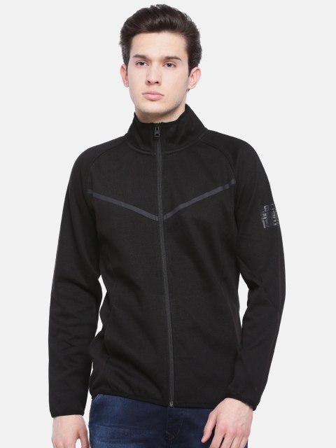 

t-base Men Black Solid Sweatshirt