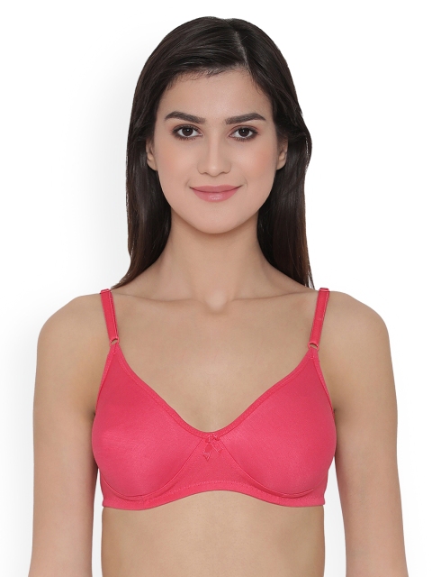 

Clovia Pink Solid Non-Wired Non Padded Everyday Bra BR1416Z1440B