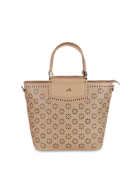 

Metro Beige Self Design Handheld Bag