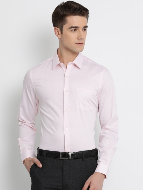 

Crocodile Men Pink Slim Fit Solid Formal Shirt