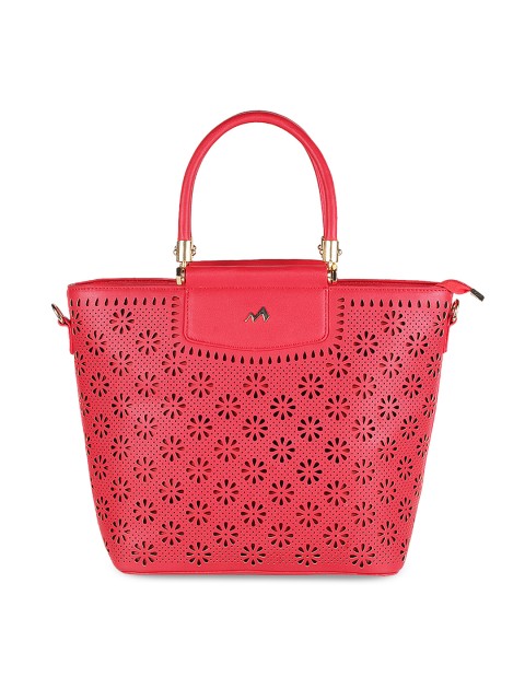 

Metro Red Self Design Handheld Bag