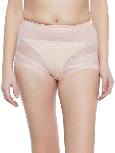 

Clovia Women Beige Tummy Control High Waist Brief SW0032Z24XL