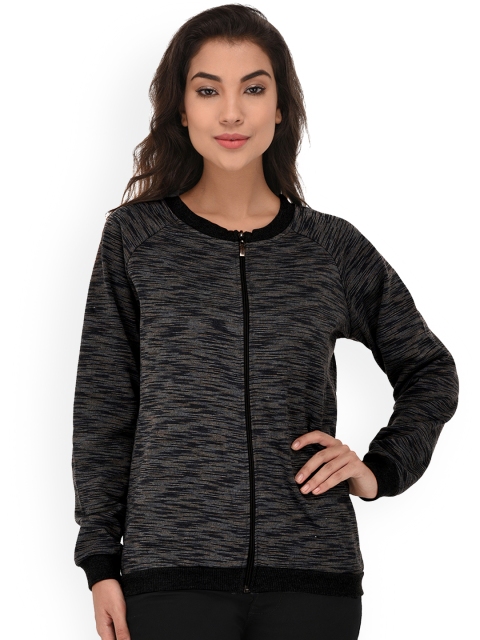 

PURYS Women Multicoloured Self Design Open Front Jacket, Multi