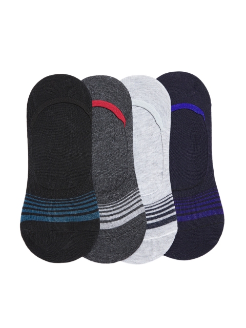 Camey Men Multicoloured Pack of 4 Shoe Liners, Multi