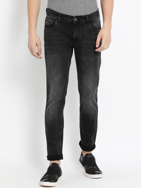 

Crocodile Men Black Slim Fit Mid-Rise Clean Look Stretchable Jeans