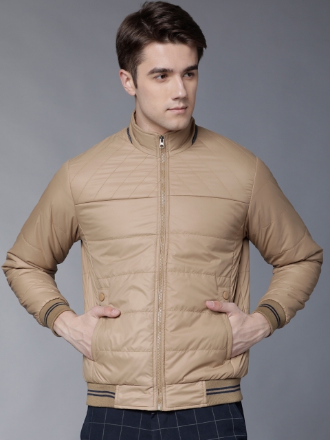 

LOCOMOTIVE Men Beige Solid Puffer Jacket