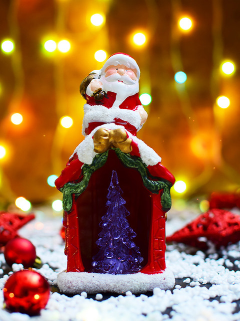 

Archies Multicoloured Santa Claus & Christmas Tree LED Showpiece, Multi