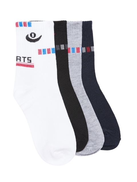 

Camey Men Multicoloured Pack of 4 Above Ankle-Length Socks, Multi