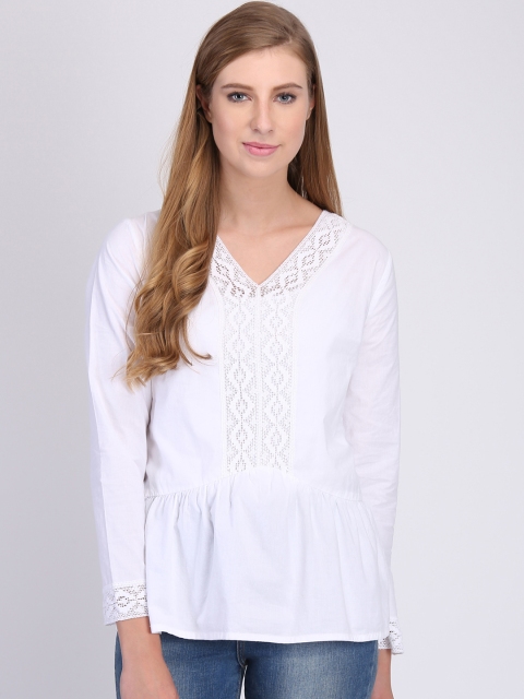 

Heather Hues White Solid Tunic