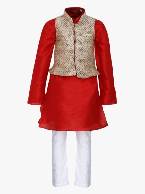 

Kids Red Kurta Set
