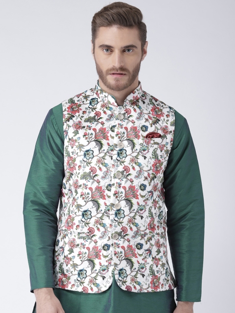 

Hangup Men Multicoloured Printed Nehru Jacket, Multi