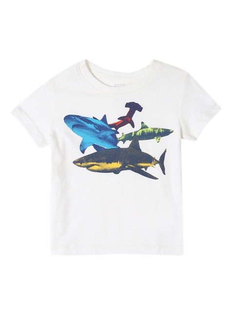 

GAP Boys White Printed T-Shirt