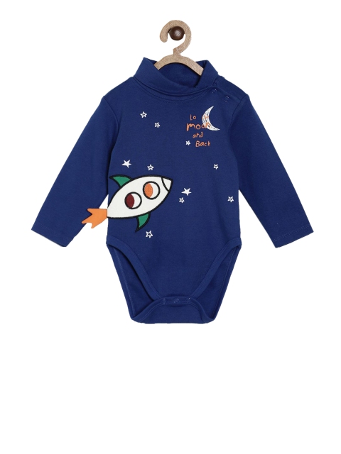 

MINI KLUB Boys Blue Solid Bodysuit