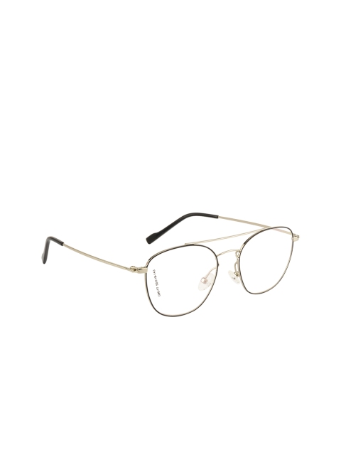 

Clark N Palmer Unisex Solid Full Rim Aviator Frames CNP-G9077-C28, Transparent