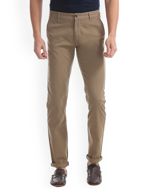 

Arrow Sport Men Brown Slim Fit Solid Regular Trousers