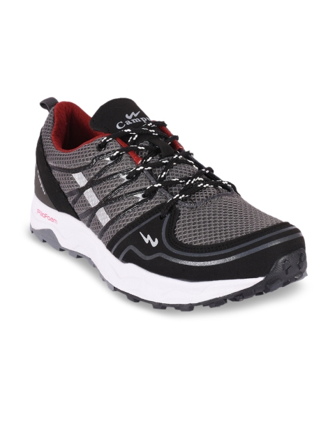 

Campus Men Grey & Black Running Shoes