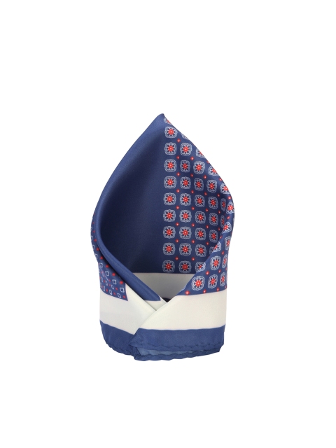 

Peter England Men Blue & Multicoloured Printed Pocket Square