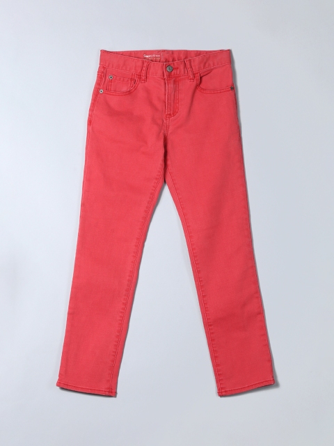 

GAP Boys Red Jeans In Slim Fit With Stretch