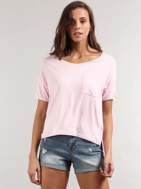

GAP Women Pink Lightweight Sleep Tee With Pocket