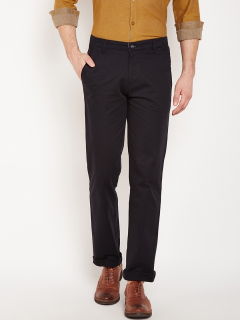 

Crimsoune Club Men Black Slim Fit Solid Regular Trousers