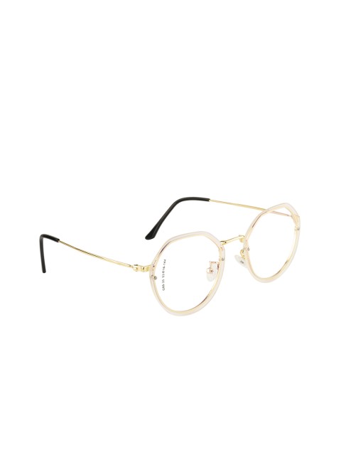 

Clark N Palmer Unisex Gold-Toned Solid Rimless Oval Frames CNP-G9035-C5