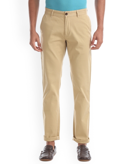 

Arrow Sport Men Beige Slim Fit Solid Regular Trousers