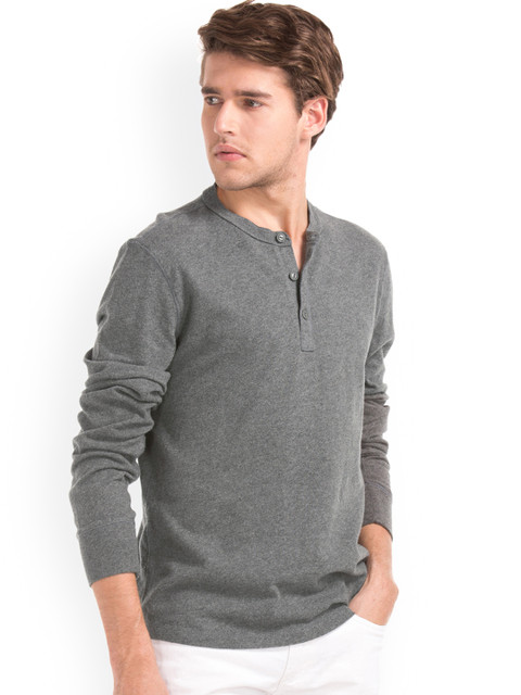 

GAP Men Grey Soft Henley