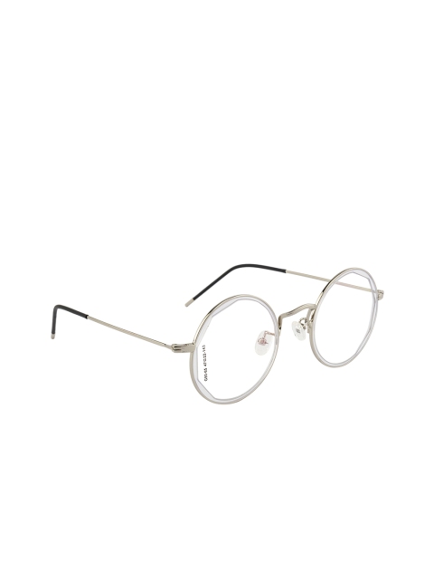 

Clark N Palmer Unisex Solid Full Rim Round Frames CNP-G9065-C65, Transparent