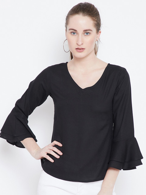 

The Dry State Women Black Solid Top