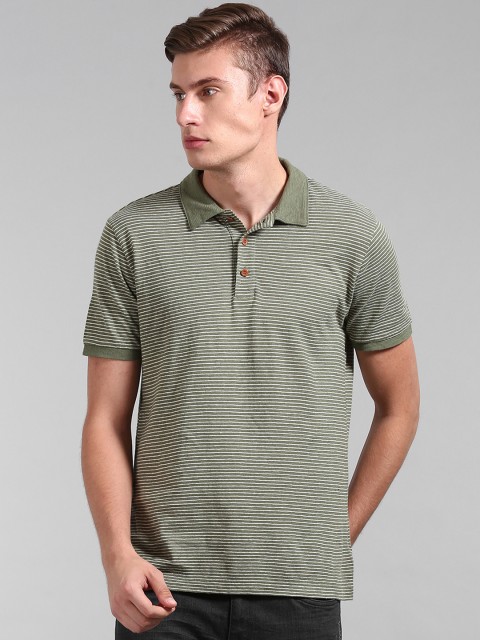 

GAP Men Green Short Sleeve Polo Shirt In Linen-Cotton