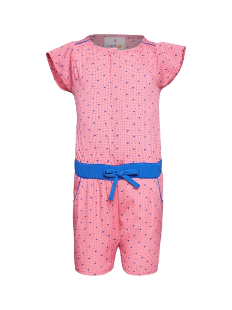 

Oxolloxo Pink Printed Playsuit