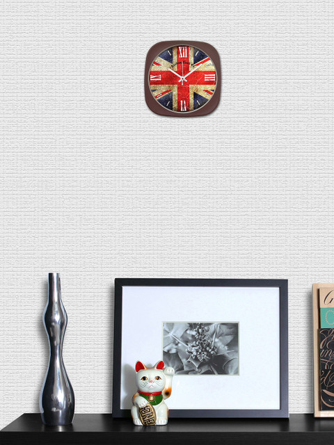 

RANDOM Blue Square Printed Analogue Wall Clock RC-6379