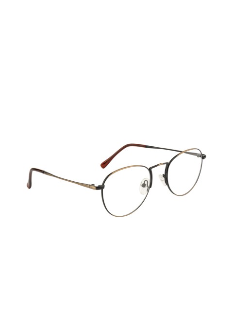 

Clark N Palmer Unisex Copper-Toned Solid Full Rim Oval Frames CNP-2206-C4