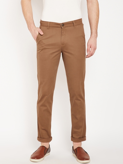 

Crimsoune Club Men Brown Slim Fit Solid Regular Trousers