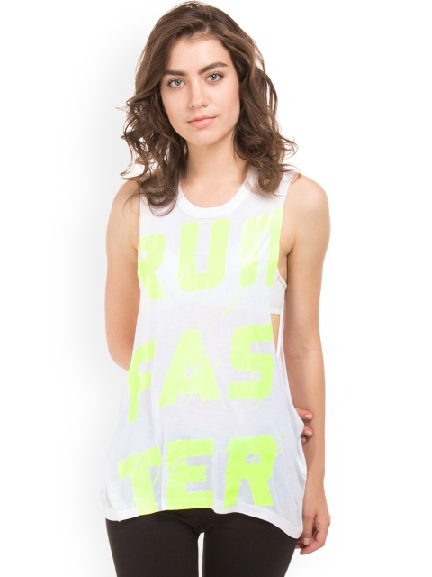 

Aeropostale Women White Printed A-Line Top