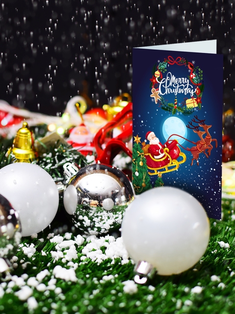 

Archies Christmas Pack Of 2 Tree Ball Ornaments pack & Greeting Card, Multi