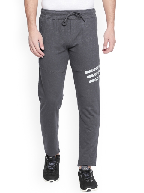 

AVOQ Men Charcoal Grey Solid Slim Fit Trackpant